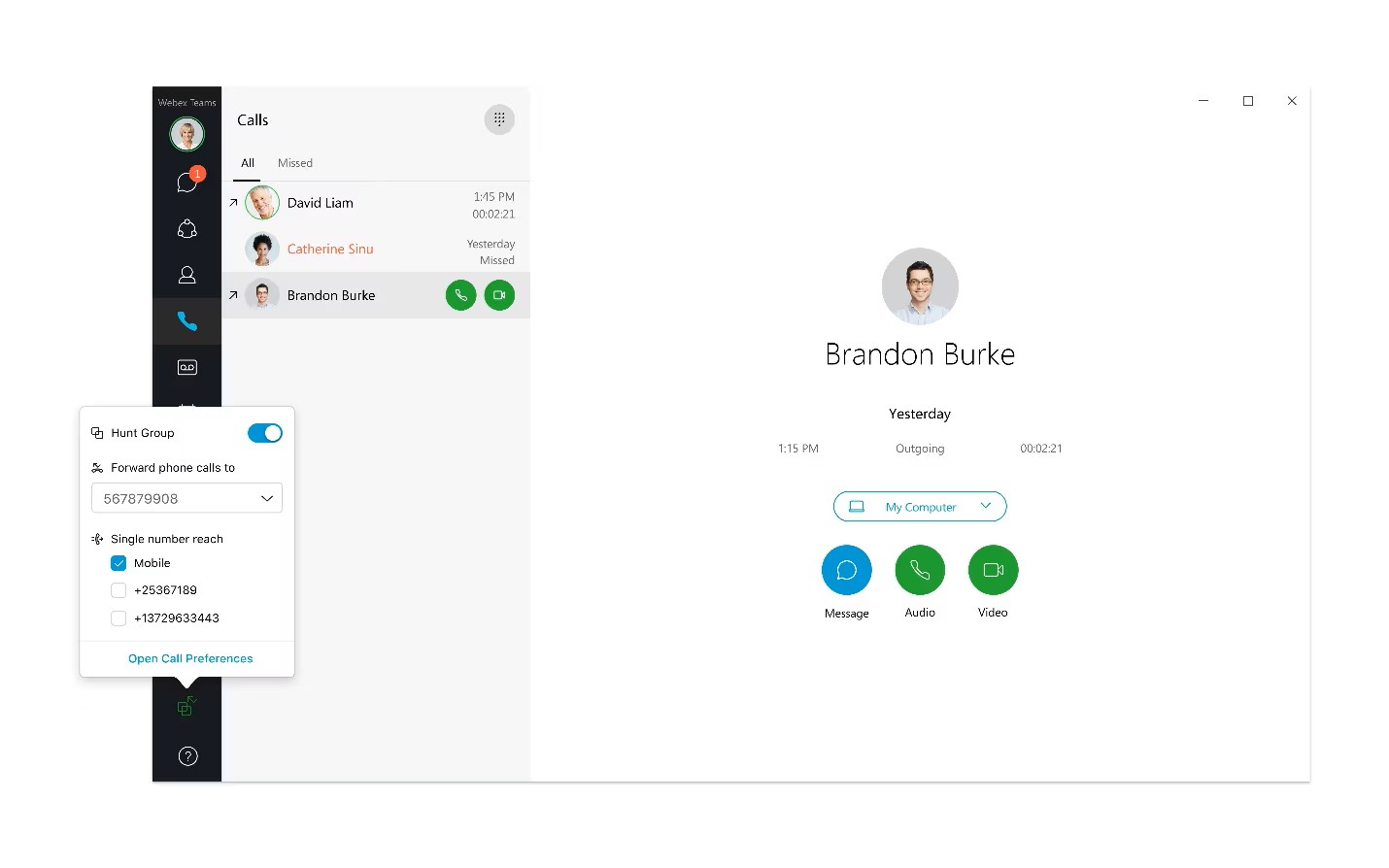 Appels Webex Calling Pro France